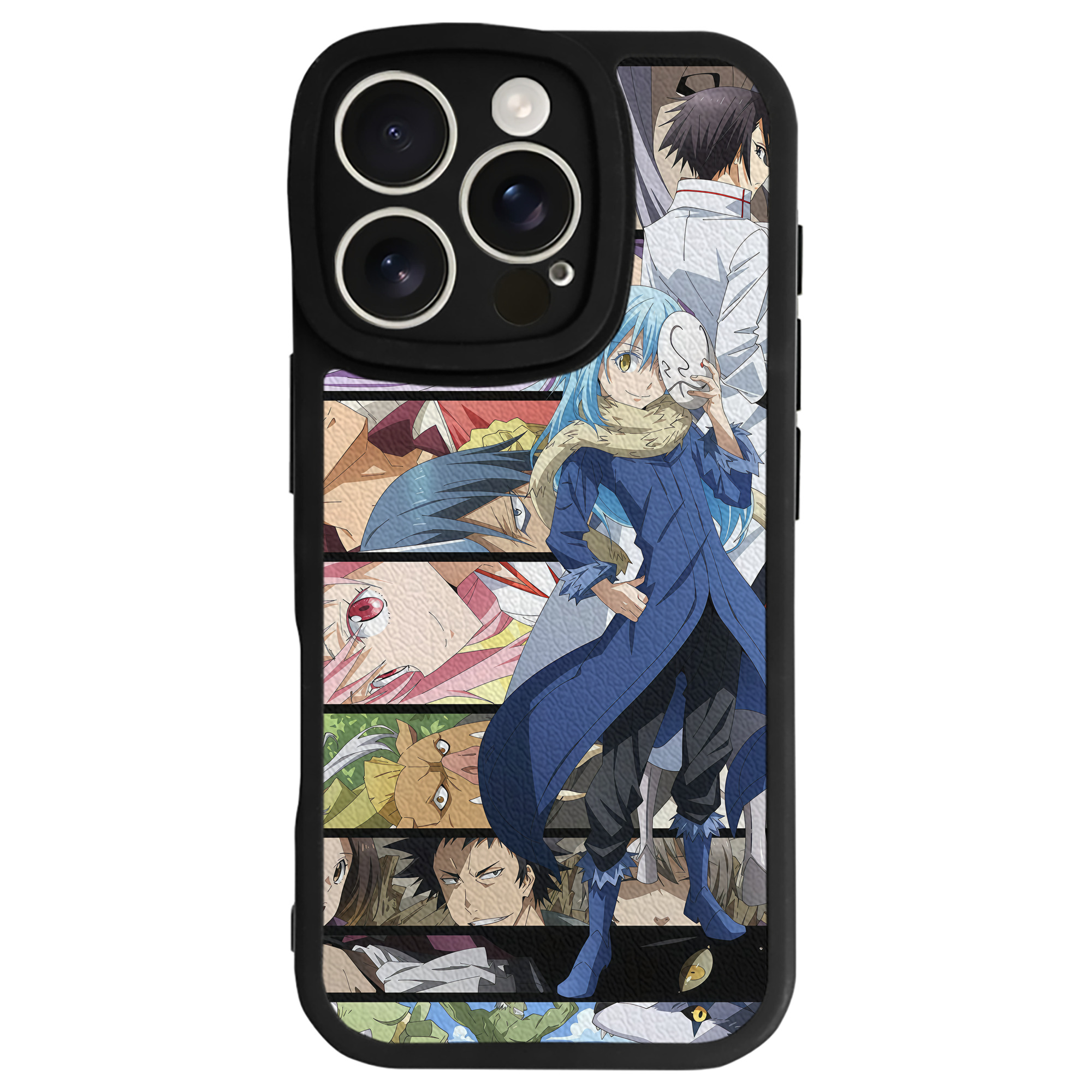 （画像用） 転スラ Regarding Reincarnated to Slime 【iPhone 16シリーズ対応】シリコンスマホケース（レザー調） 材質：シリコン